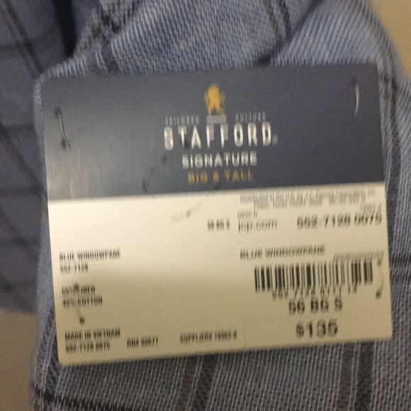 Stafford Signature Big and Tall Sport Coat - Picture 4 of 5